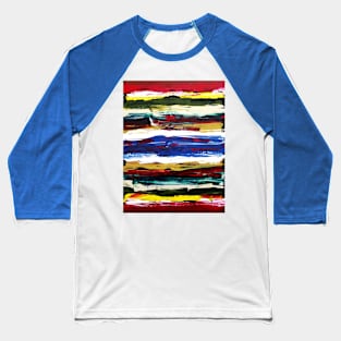 Jones Does Art | Beams | Acrylic on Canvas Baseball T-Shirt